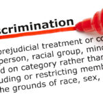 Discrimination underlined with red marker with definition