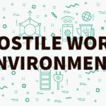 hostile work environment sign illustration