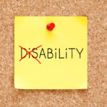 Ability Not Disability Sticky Note Concept